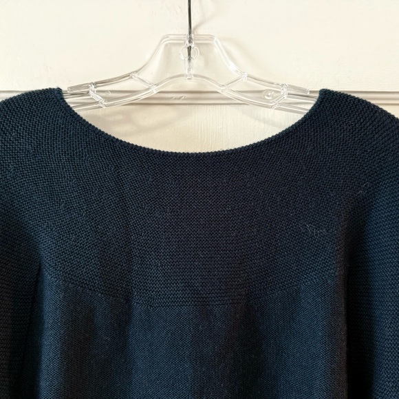 Uniqlo U | 3D Extra Fine Merino Wide Sleeve Sweater Blue XS - Picture 4 of 9